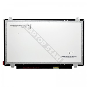 Gy&aacute;ri haszn&aacute;lt, f&eacute;nyes 14.0" HD (1366x768) SLIM-LED kijelző (csatlakoz&oacute;: 30 pin - jobb)