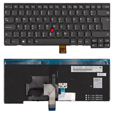 04X0116 gyári új, fekete magyar háttérvilágításos laptop billentyűzet