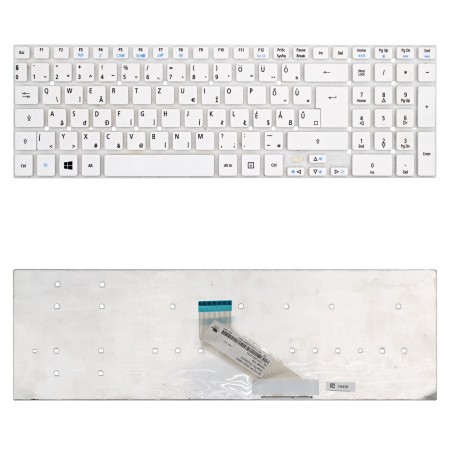 NK.I1713.09Q használt magyar fehér laptop billentyűzet