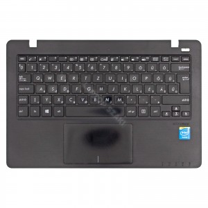 90NB04U1-R31HU1 haszn&aacute;lt magyar fekete laptop billentyűzet + fekete felső fed&eacute;l