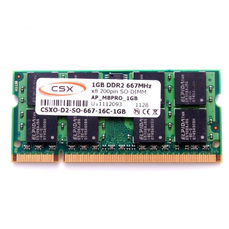CSX 1GB DDR2 667MHz notebook memória