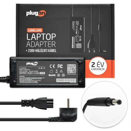 HP 19.5V 3.33A (65W) sleekbook/ultrabook töltő 