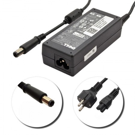 Dell PA-21 19.5V 3.34A (65W) 8 szögletű használt, gyári töltő
