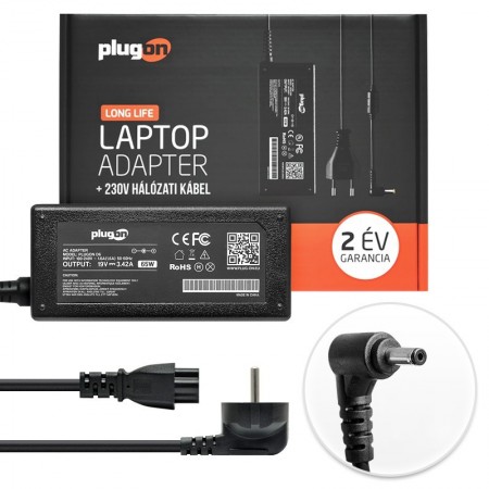 Asus 19V 3.42A (65W) 4.0x1.35mm töltő