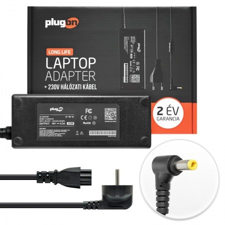 PlugOn 19V 6.3A (120W) töltő