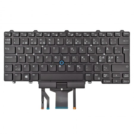 1WF0T gyári új nordic (norvég) háttérvilágításos laptop billentyűzet