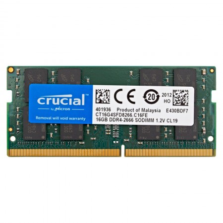 Crucial 16GB DDR4 2666MHz gyári új laptop memória