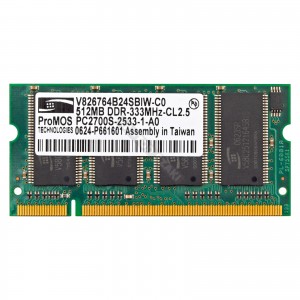 ProMOS 512MB DDR 333Mhz használt notebook memória