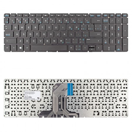 813974-051 használt fekete, francia laptop billentyűzet, keret nélkül