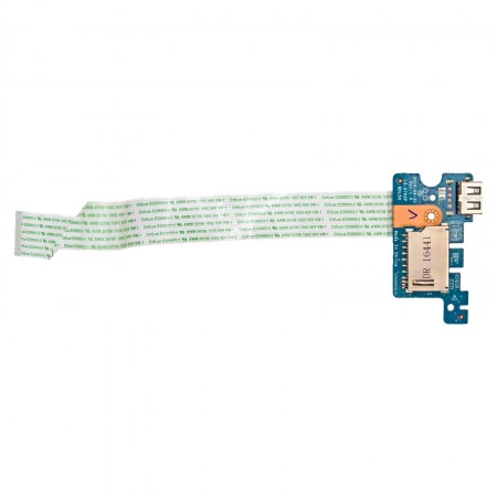 813953-001 használt USB panel + kártyaolvasó + szalagkábel