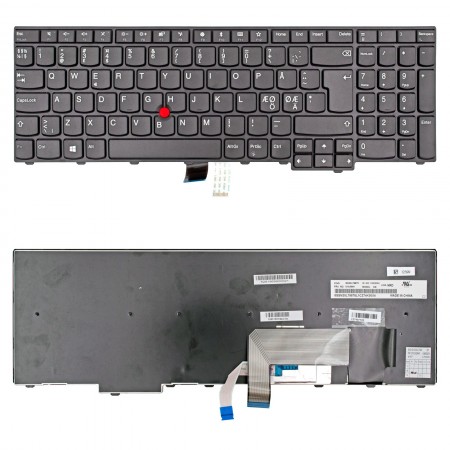 01AX691 gyári új fekete norvég laptop billentyűzet