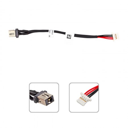 50.VDFN5.005 gyári új DC tápcsatlakozó + kábel