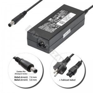 Dell 19.5V 4.62A (90W) 7.4x5.0mm használt, gyári töltő