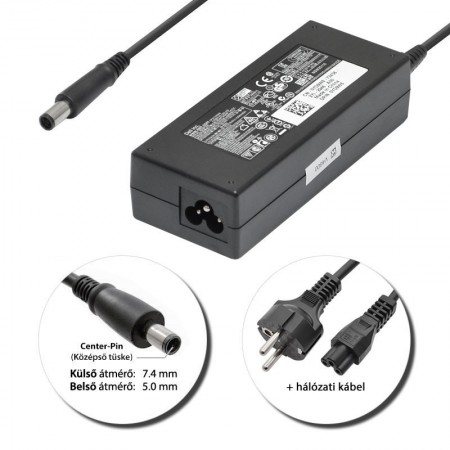 Dell 19.5V 4.62A (90W) 7.4x5.0mm használt, gyári töltő