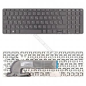 727682-211 gy&aacute;ri &uacute;j magyar, fekete laptop billentyűzet (keret n&eacute;lk&uuml;li)