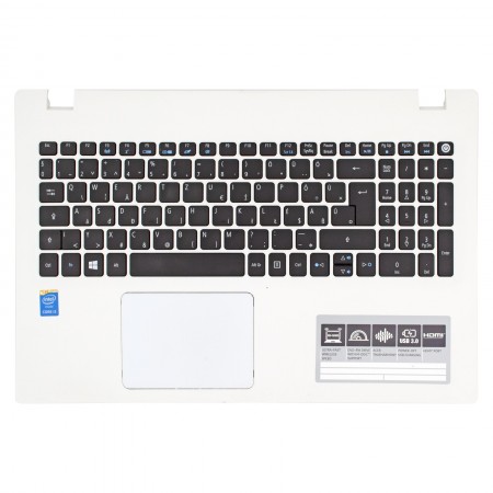 6B.MW6N7.013 használt magyar fekete laptop billentyűzet + fehér felső fedél