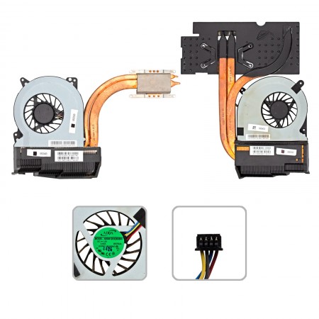 13NB0181AM0101, 13NB04K1AM0101 használt komplett hűtés (CPU + VGA)