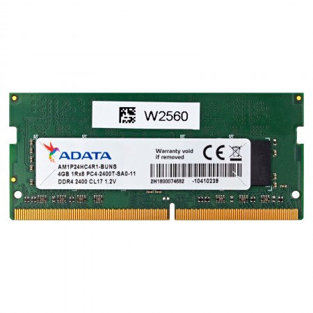 ADATA 4GB DDR4 2400MHz használt laptop memória