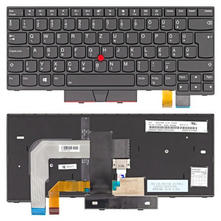 01AX584 gyári új magyar fekete háttérvilágításos laptop billentyűzet