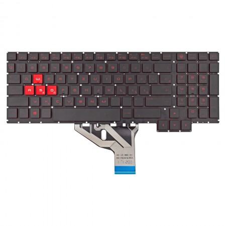 929479-001 gyári új magyar fekete, piros háttérvilágítással rendelkező laptop billentyűzet, keret nélkül