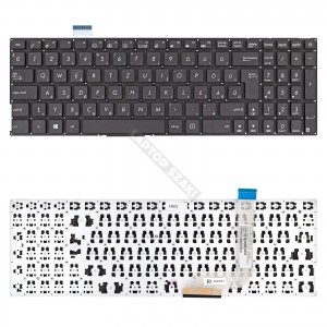 0KN1-261HU21 gy&aacute;ri &uacute;j magyar, fekete laptop billentyűzet, keret n&eacute;lk&uuml;l