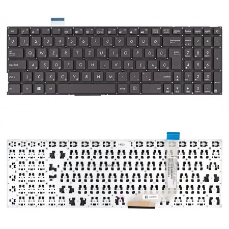 0KN1-261HU21 gyári új magyar, fekete laptop billentyűzet, keret nélkül