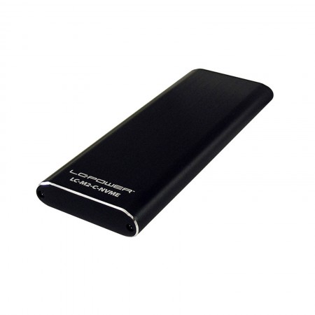 LC Power M.2 NVMe SSD külső ház, fekete