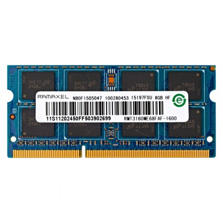 Ramaxel 8GB DDR3L 1.35V 1600MHz használt laptop memória