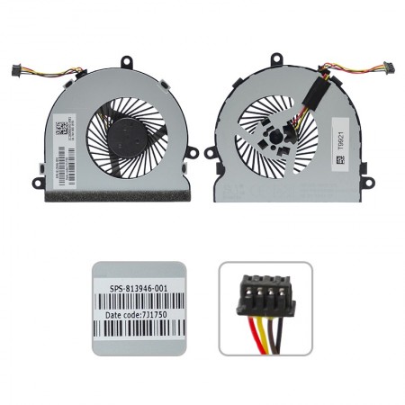 813946-001 használt hűtés, ventilátor