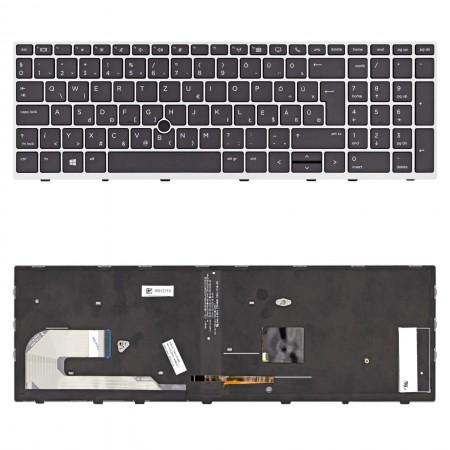 L14366-211 gyári új, ezüst-fekete magyar háttérvilágításos laptop billentyűzet