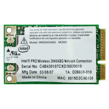 HP-Intel 3945ABG mini PCI-E wifi kártya