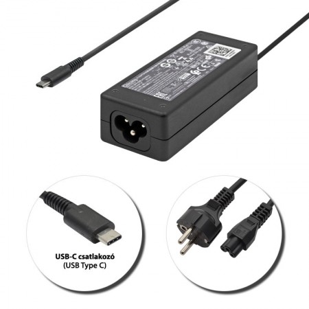 Acer 20V 2.25A / 15V 3A / 12V 3A / 9V 3A / 5V 3A / (45W) USB-C (Type-C) gyári új töltő