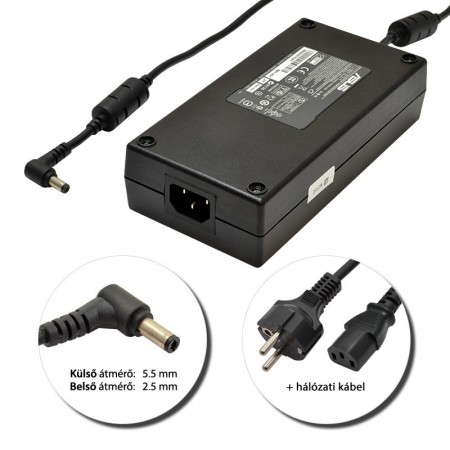 Asus 19V 9.5A (180W) 2.5mm használt, gyári töltő