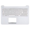 90NB0DI1-R31HU0 gyári új, magyar fehér laptop billentyűzet + fehér színű felső fedél