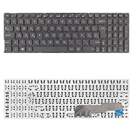 0KNB0-6723HU00 használt magyar, fekete laptop billentyűzet, keret nélkül