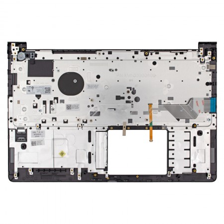 0HJP49 gyári új, magyar háttérvilágításos fekete laptop billentyűzet + szürke színű felső fedél