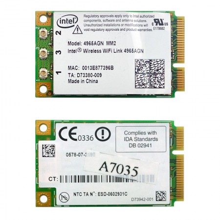 Intel 4965AGN 802.11a/b/g/n mini PCI wifi kártya