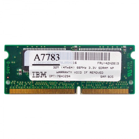 Samsung 32MB SD 66Mhz notebook memória