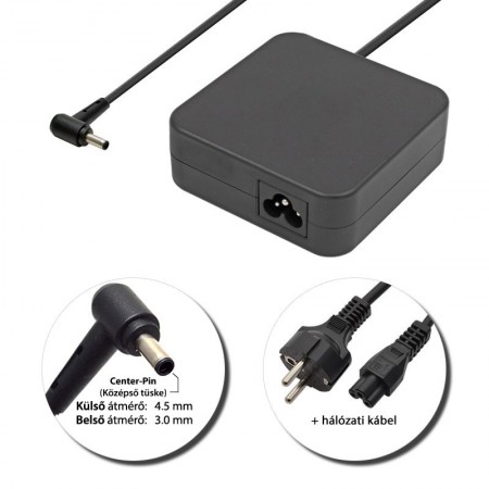 Asus 19V 4.74A (90W) 4.5x3.0mm center-pin töltő
