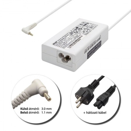 Acer 19V 2.37A (45W) 3.0x1.1mm gyári használt ultrabook töltő