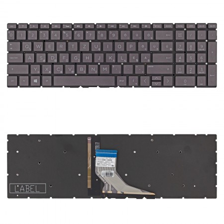 L13652-211 gyári új magyar fekete háttérvilágításos laptop billentyűzet, keret nélkül