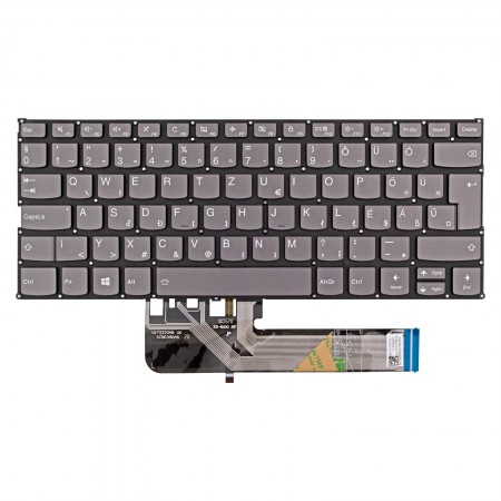 5CB0R08574 gyári új magyar szürke háttérvilágításos laptop billentyűzet, keret nélkül