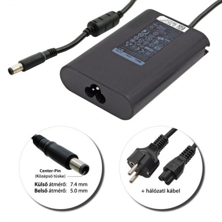 Dell 19.5V 3.34A (65W) 7.4x5.0mm gyári töltő