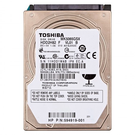 Toshiba MK5065GSX 500GB SATA 2,5