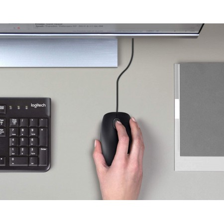 Logitech B100 Fekete USB egér