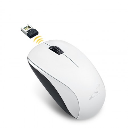 Genius NX-7005 BlueEye vezeték nélküli fehér optikai egér
