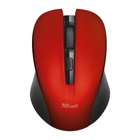 Trust Mydo vezeték nélküli, csendes optikai egér piros (21871)