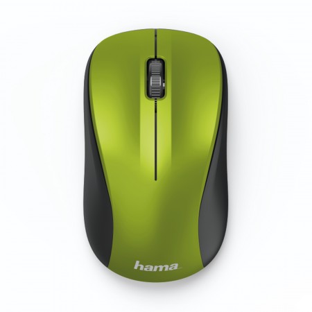 Hama MW-300 vezeték nélküli, csendes optikai egér lime (182623)