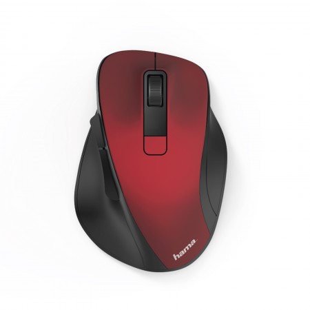 Hama MW-500 vezeték nélküli, csendes optikai egér piros