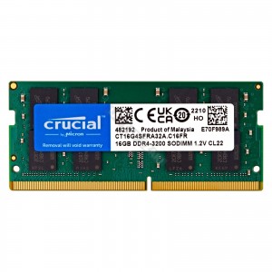Crucial 16GB DDR4 3200MHz gy&aacute;ri &uacute;j laptop mem&oacute;ria (CT16G4SFRA32A)